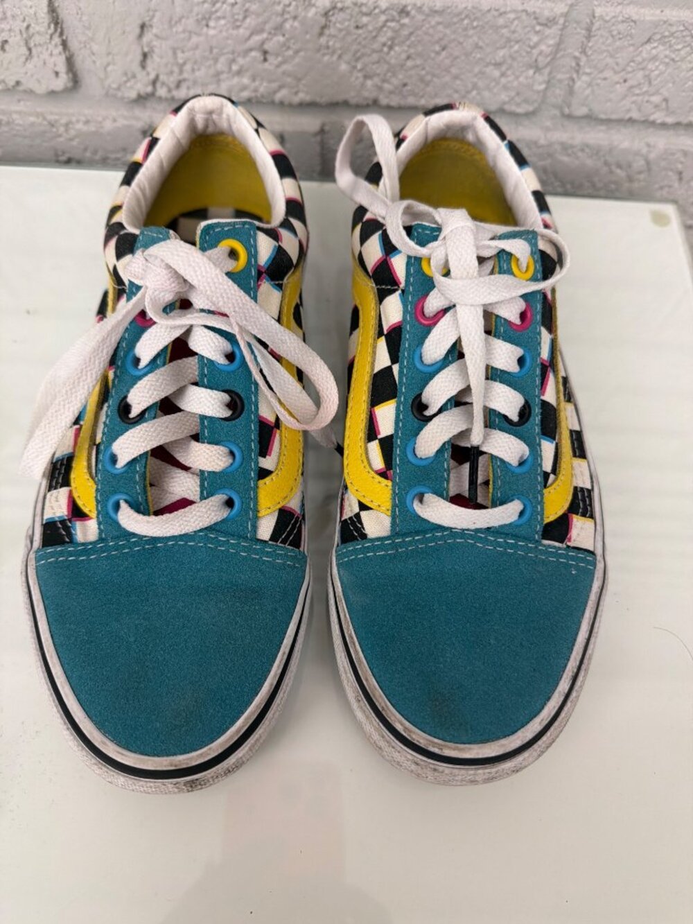 Vans Old Skool Crazy Checks Unisex Shoes Size 5M / 6.5W